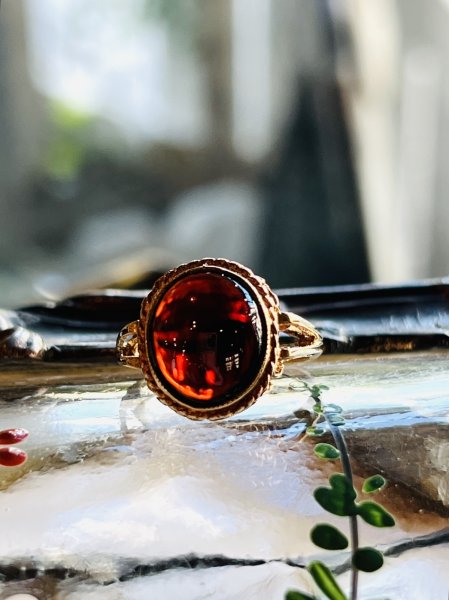 画像4: カボションガーネットリング (4)