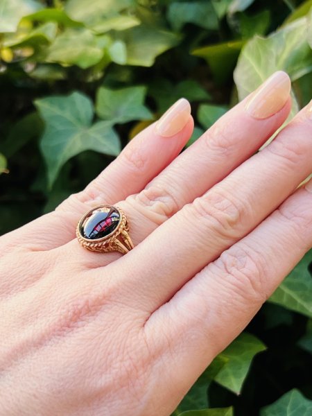 画像6: カボションガーネットリング (6)