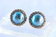 画像2: ブルーカボッションのイヤリング (2)
