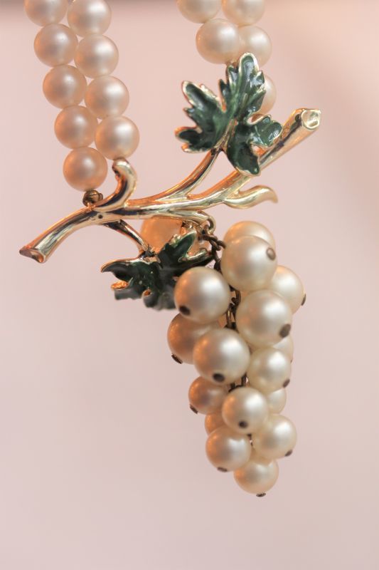 コロ パール葡萄のネックレス Antiques Violetta