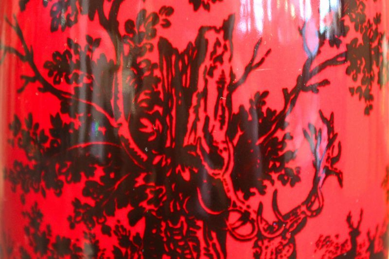ファースト ロイヤルドルトン 希少な真紅の釉薬 シンブル 1903年 Doulton Royal フランベ コレクション Flambe